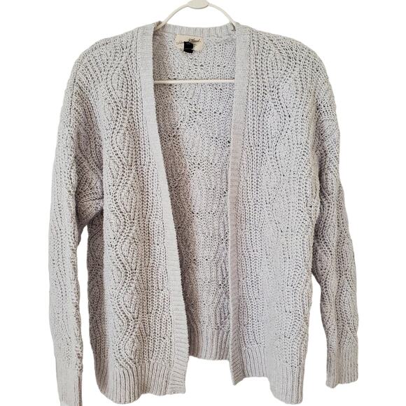 Universal Thread Light Gray Knit Open Cardigan Size XS - Picture 2 of 9